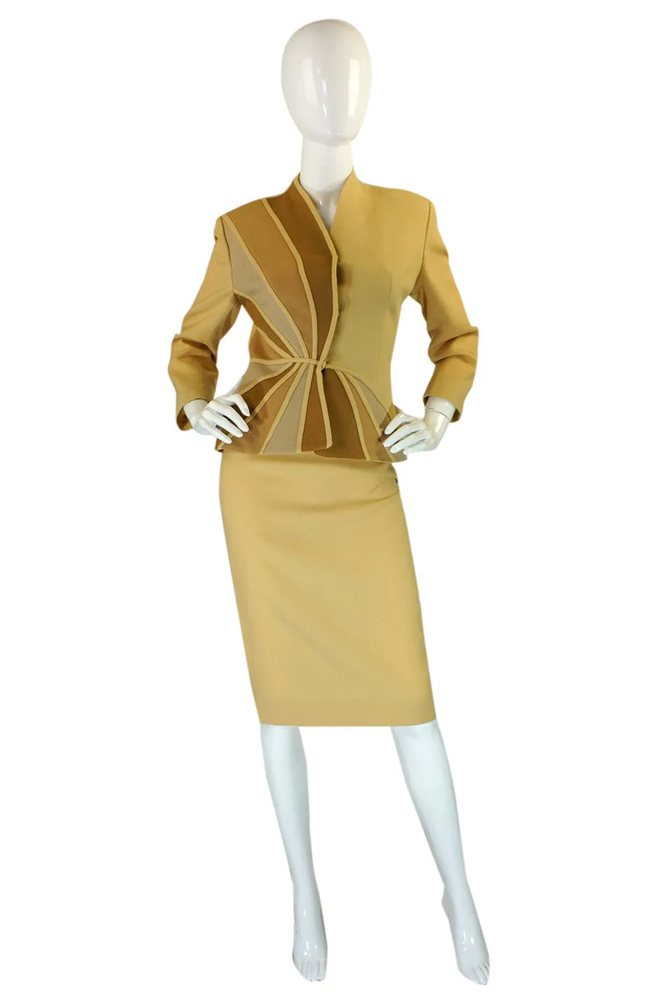 1940s Lilli Ann Fitted Swirl Crepe Suit