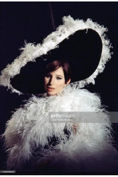 1967 Don Loper Couture For Barbra Streisand Black Hourglass Gown & Hat