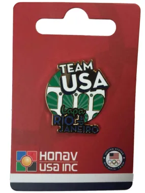 2016 Summer Olympics Rio de Janeiro Brazil "Team USA" Arcos da Lapa Lapel Pin