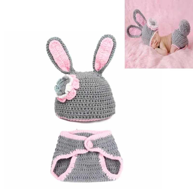 26 Styles Handmade Baby Photo Shoot Outfit Cute Animal Crochet, Handmade Knit Costume Accessories Newborn Photography Props