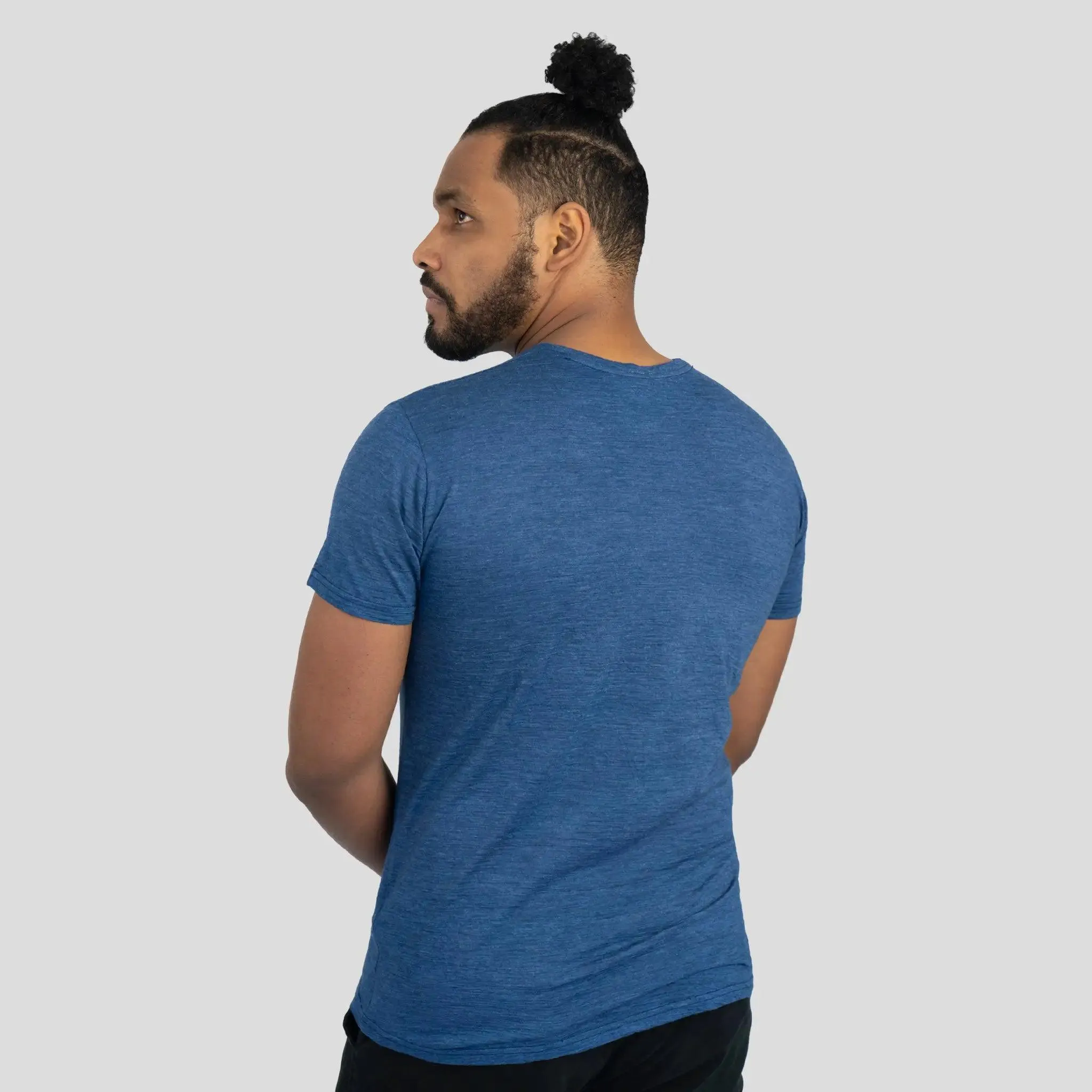 3 Pack - Men's Alpaca Wool Crew Neck T-Shirts: 160 Ultralight