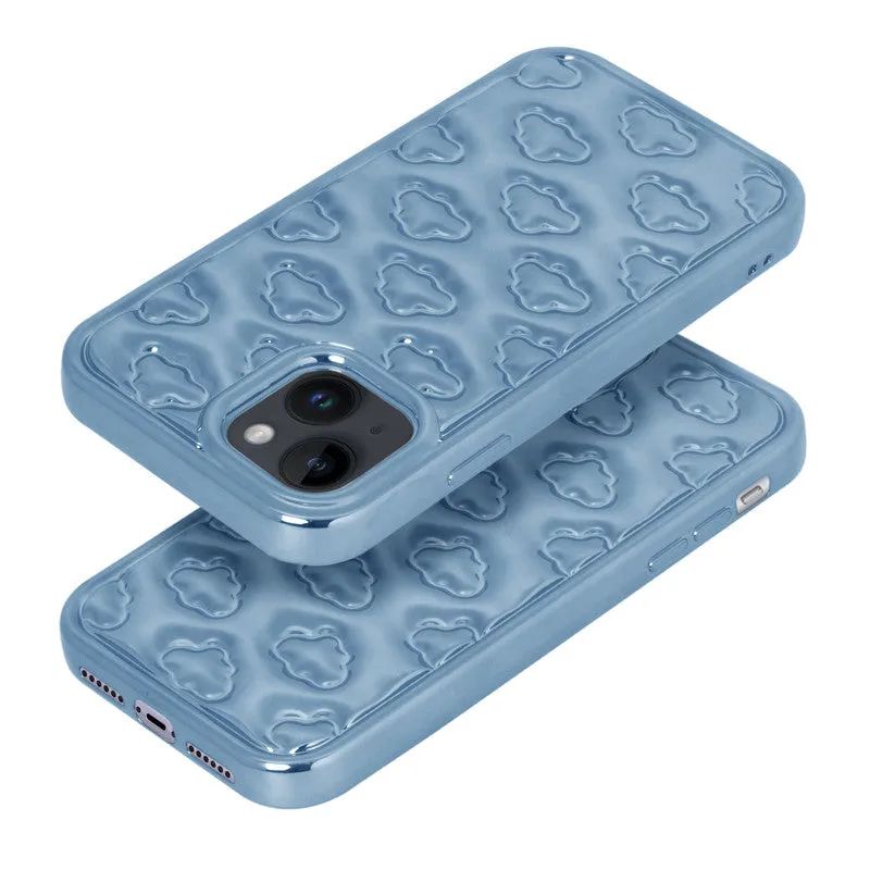 3D Cute Cloud Pattern Back Cover for Apple iPhone 14