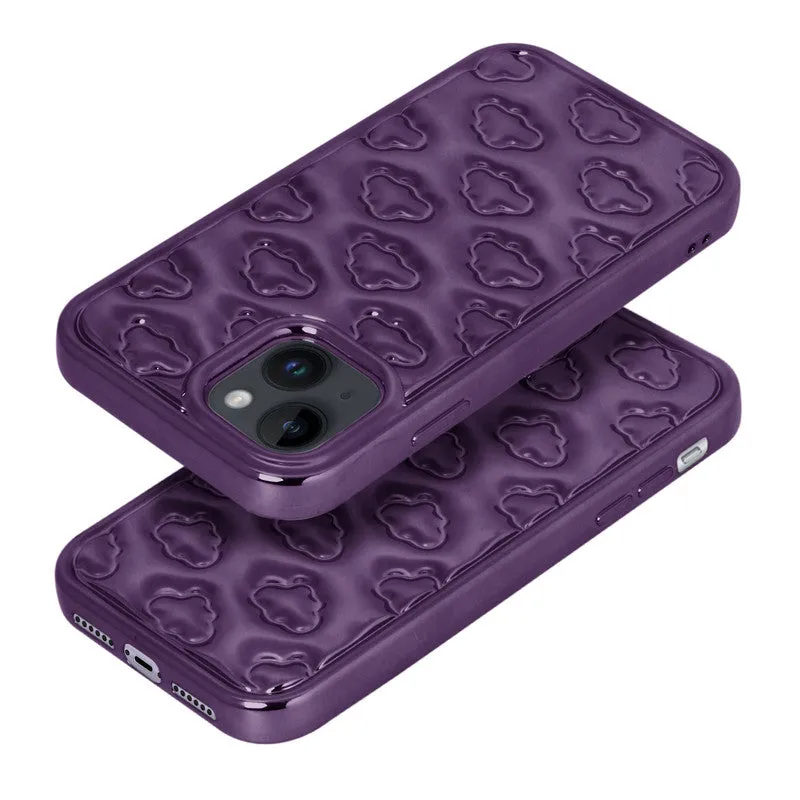 3D Cute Cloud Pattern Back Cover for Apple iPhone 14