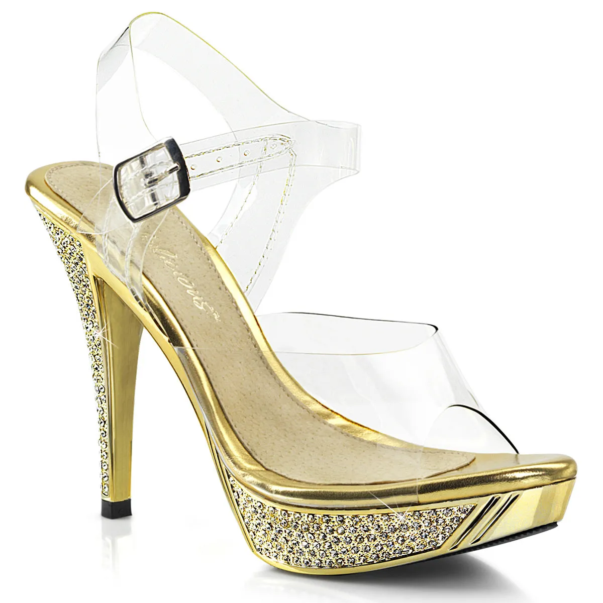 4 1/2" Stiletto Mini-Platform Sandal (ELEGANT-408)