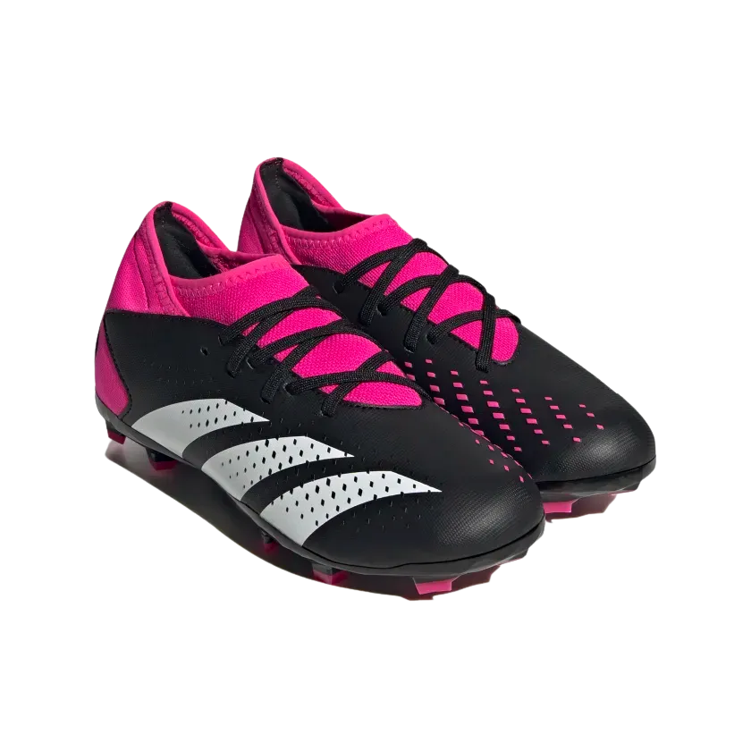 ADIDAS JR PREDATOR ACCURACY.3 FG-Core Black / Cloud White / Team Shock Pink 2