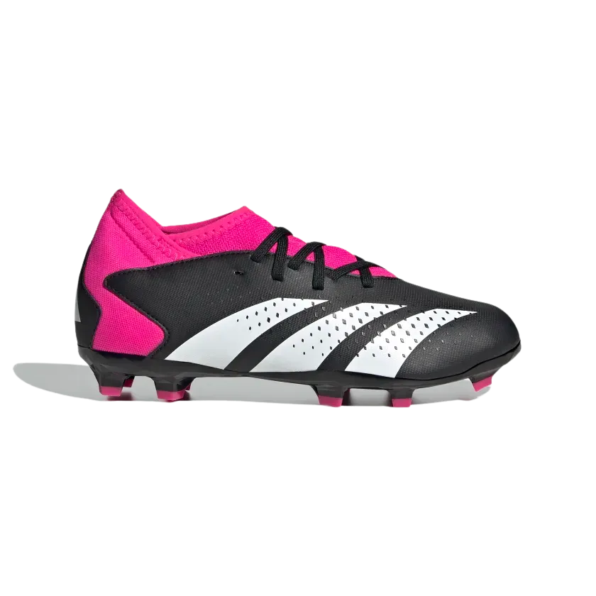 ADIDAS JR PREDATOR ACCURACY.3 FG-Core Black / Cloud White / Team Shock Pink 2