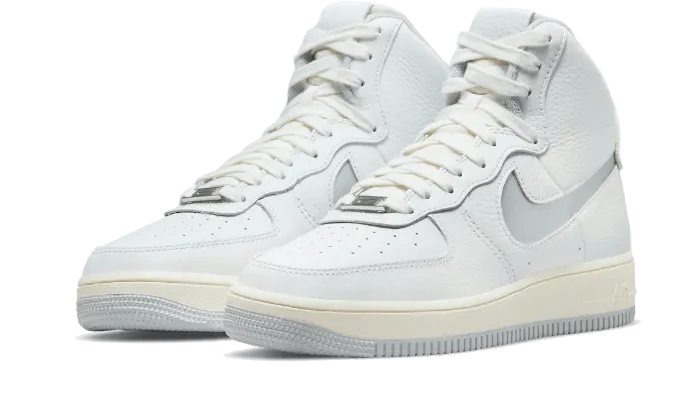 Air Force 1 High Sculpt White Silver