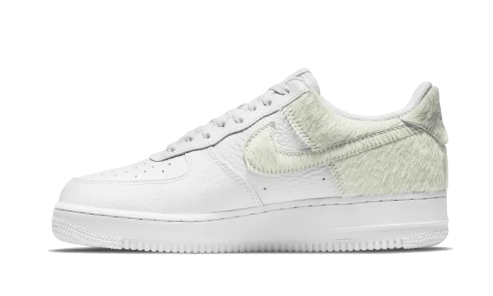 Air Force 1 Low White Pony Hair Heel