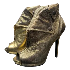 Alexander McQueen Metallic Gold Heels 36