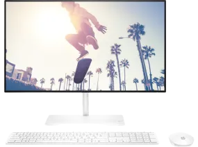 All in one - HP 24-cb0007ns-One, 23.8" Full HD, AMD Ryzen™ 3 3250U, 8GB RAM, 256GB SSD, AMD Radeon Graphics, Sin sistema operativo, Blanco