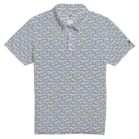 Anchor's Away Saturdays Polo - White / Navy