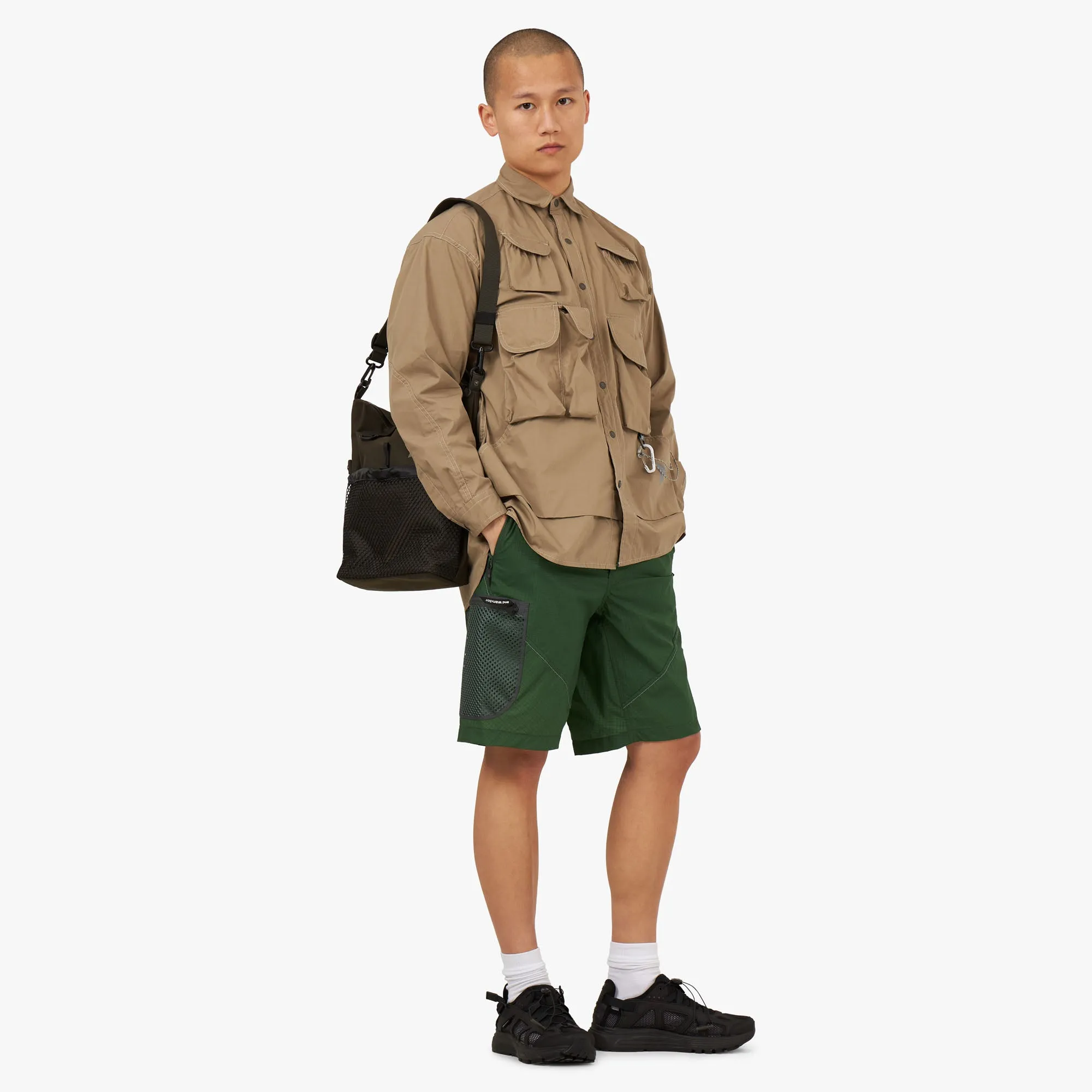 and wander PE/CO 2way Bag / Khaki