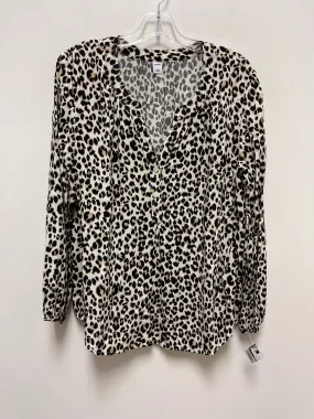 Animal Print Top Long Sleeve Old Navy, Size L