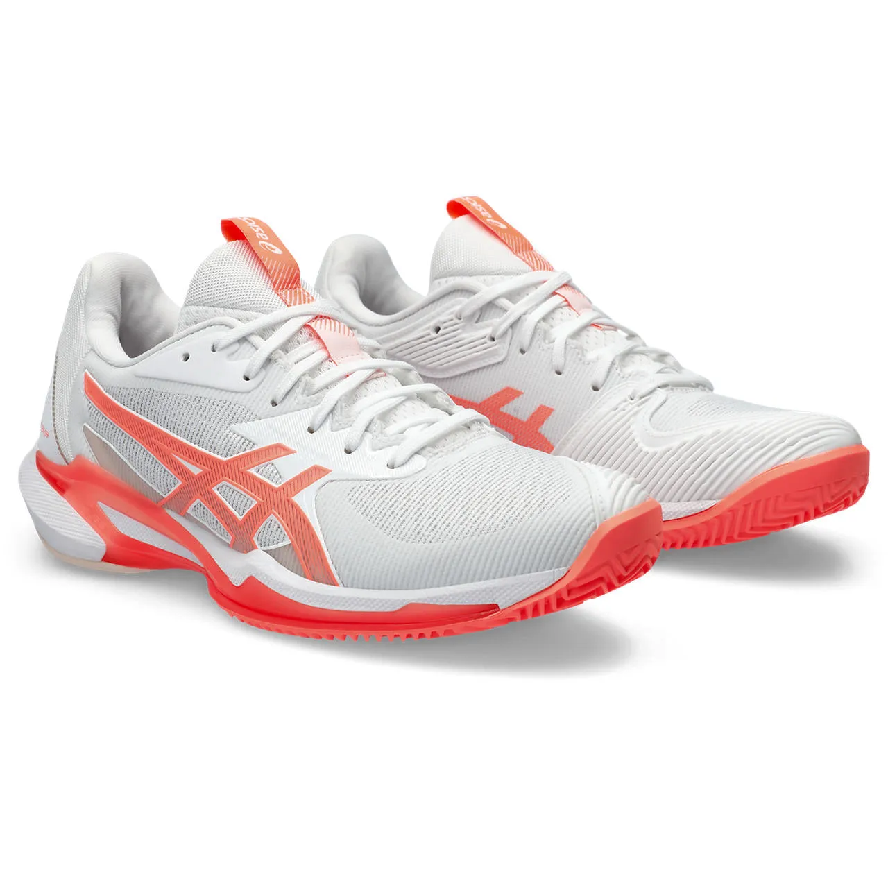 Asics Tennisschoen Solution Speed FF 3 Clay Dames Wit Oranje