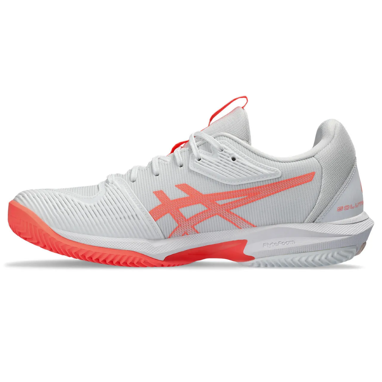 Asics Tennisschoen Solution Speed FF 3 Clay Dames Wit Oranje