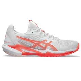 Asics Tennisschoen Solution Speed FF 3 Clay Dames Wit Oranje