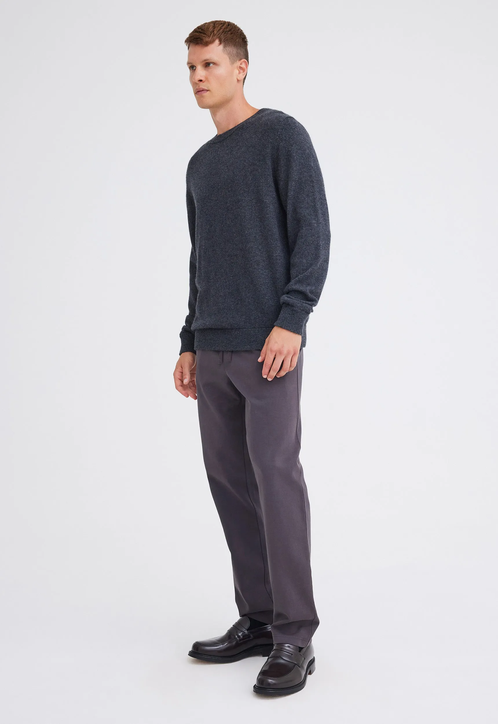 Beckham Cashmere Sweater - Char Marle