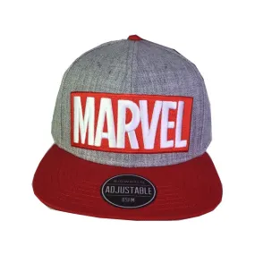 Bioworld : Gorra Marvel logo bordado plana