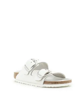 Birkenstock — Arizona Big Buckle Hex Nat. Leather - White Narrow Width