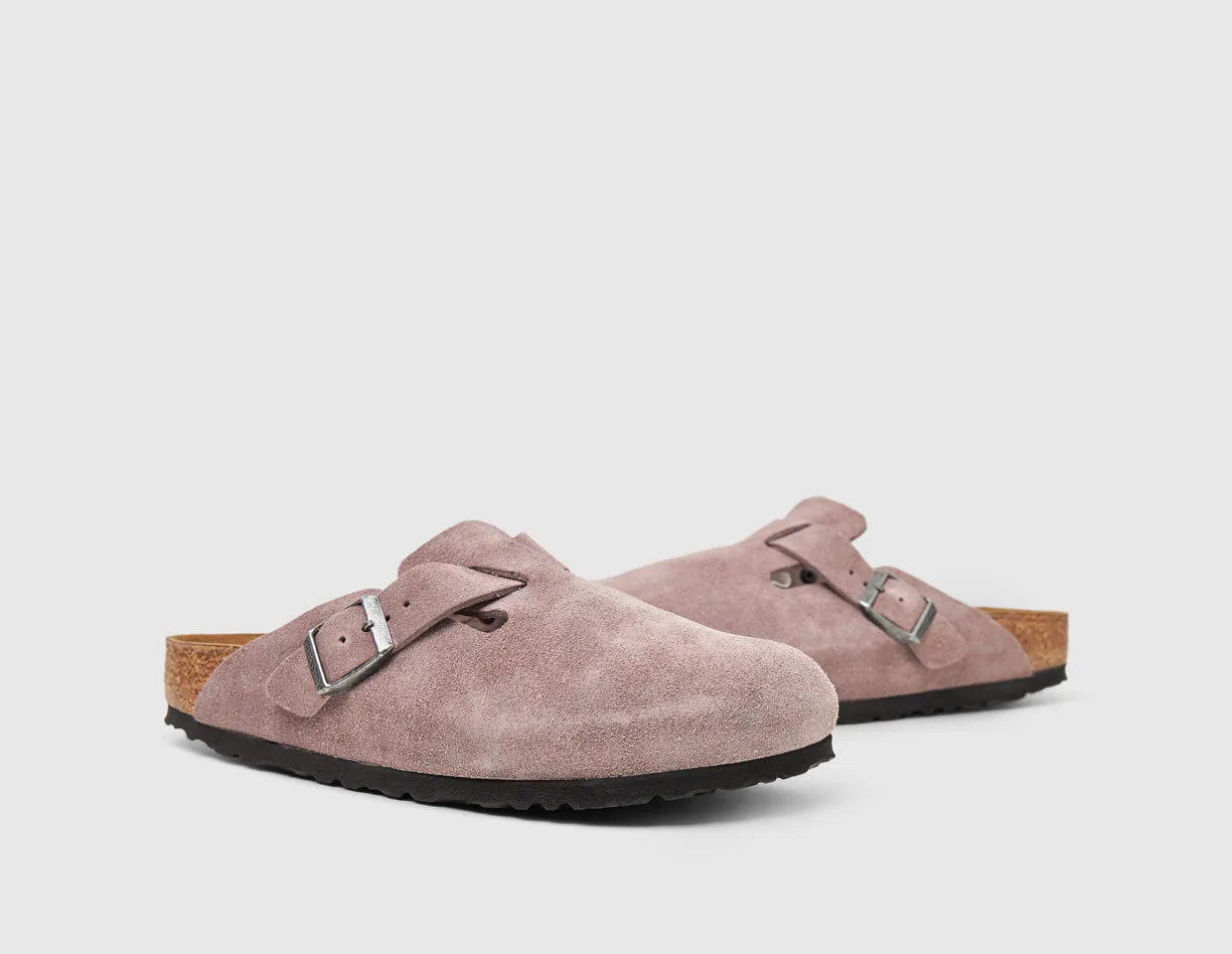 Birkenstock Women's Boston Suede / Faded Purple