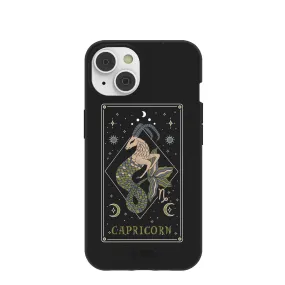 Black Capricorn iPhone 14 Case with MagSafe Module