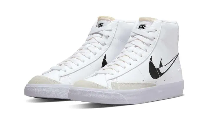 Blazer Mid '77 Double Negative White Black