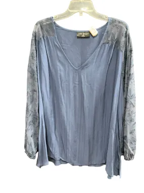 Blue Top Long Sleeve Lane Bryant, Size 2x