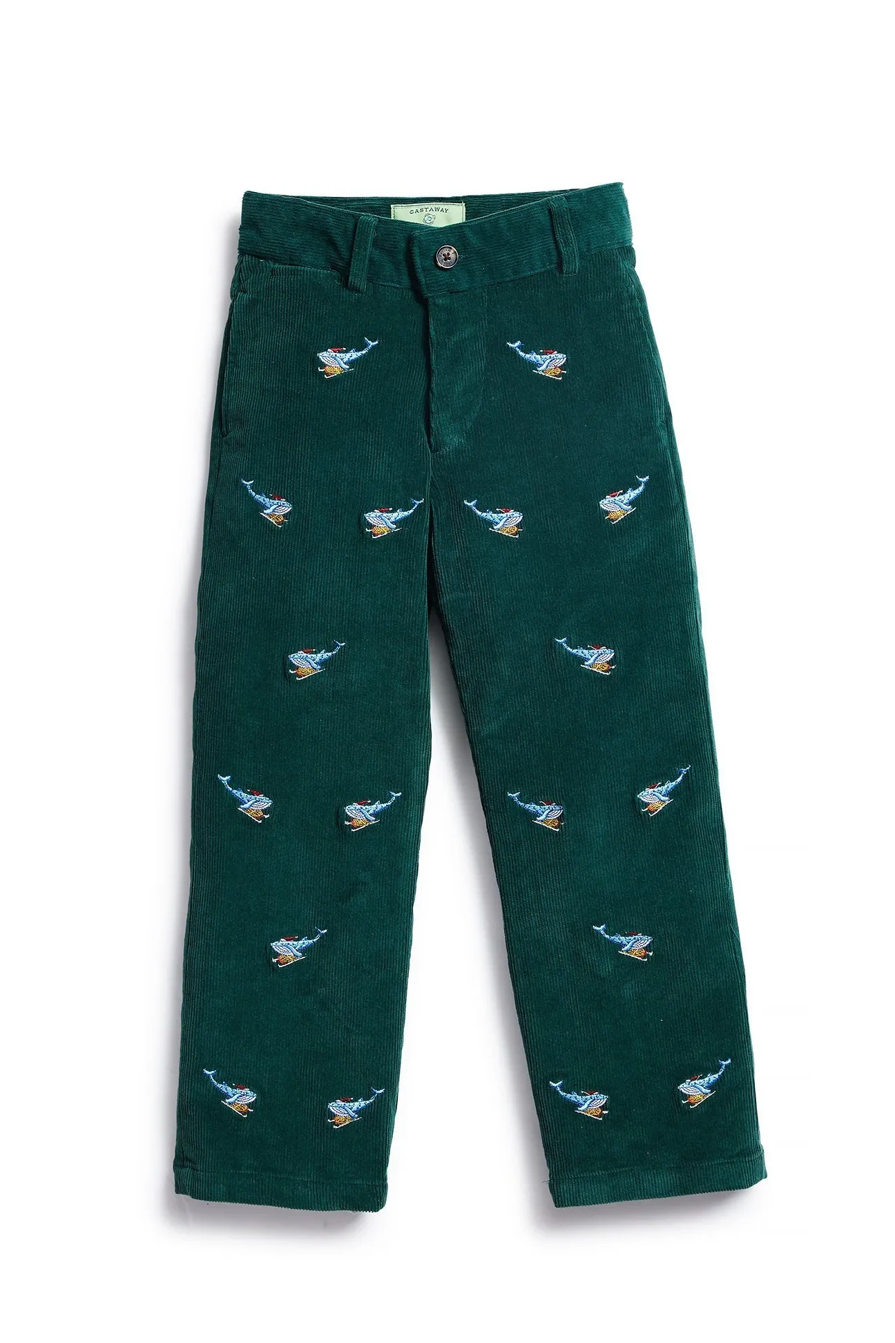 Boys Beachcomber Corduroy Pant Hunter with Nantucket Sleigh Ride