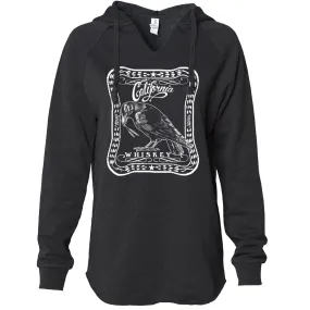 California Crow Whiskey Women's Soft Hooded Pullover