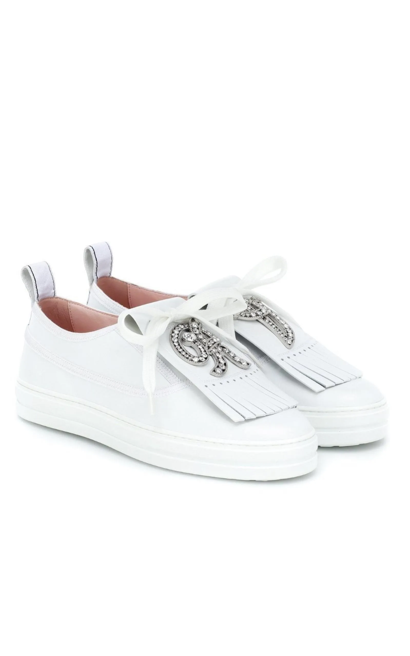 Call Me Vivier Leather Jewel Sneakers