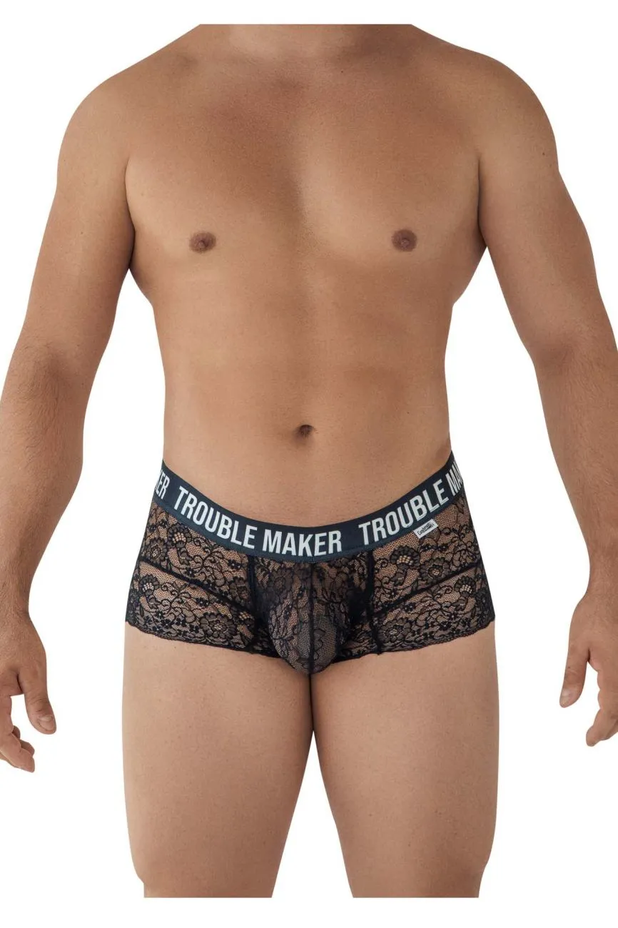 CandyMan 99616 Trouble Maker Lace Trunks Color Black