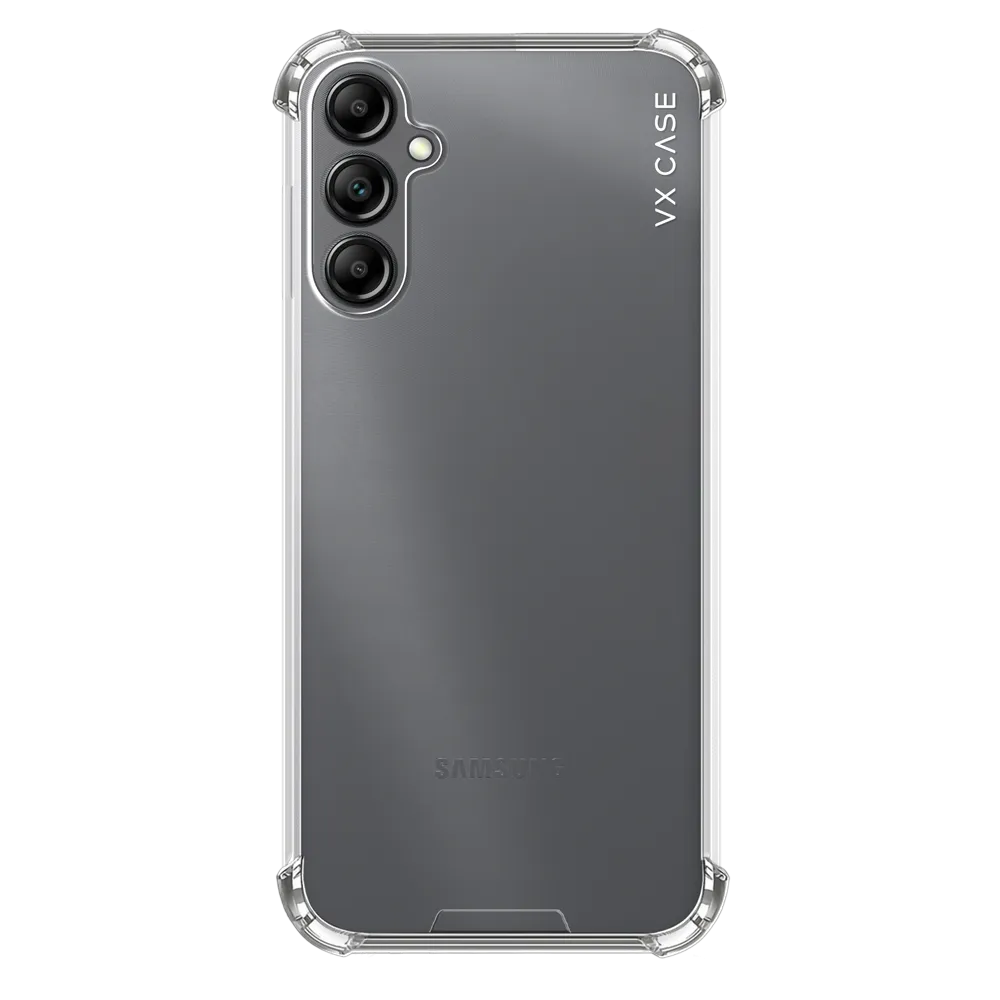 Capa de Silicone Rígida VX Case para Galaxy A14 - Transparente