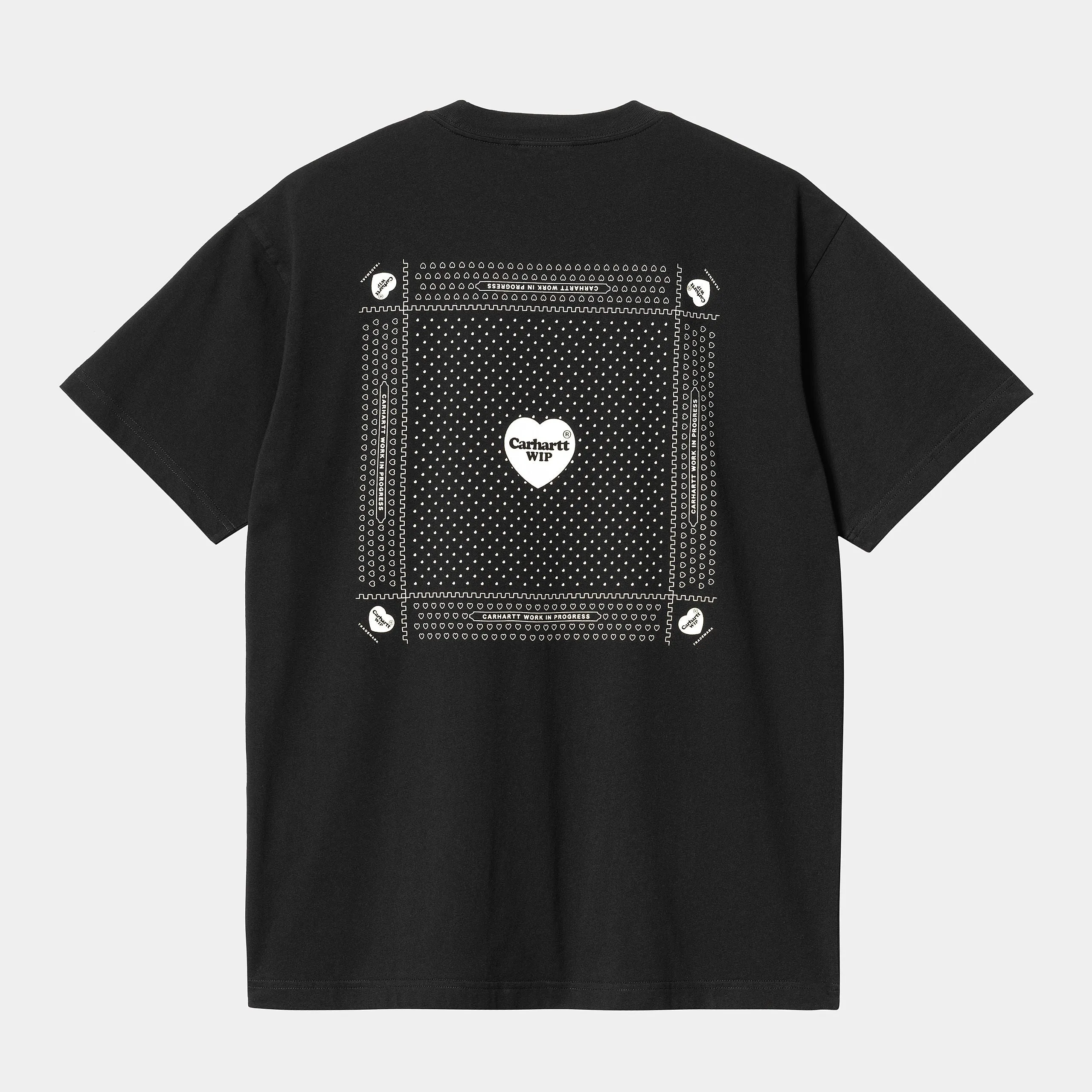 Carhartt WIP - Heart Bandana T-Shirt - Black / White