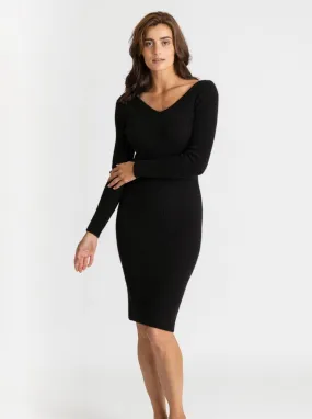 Cashmere dress "Frida" - black