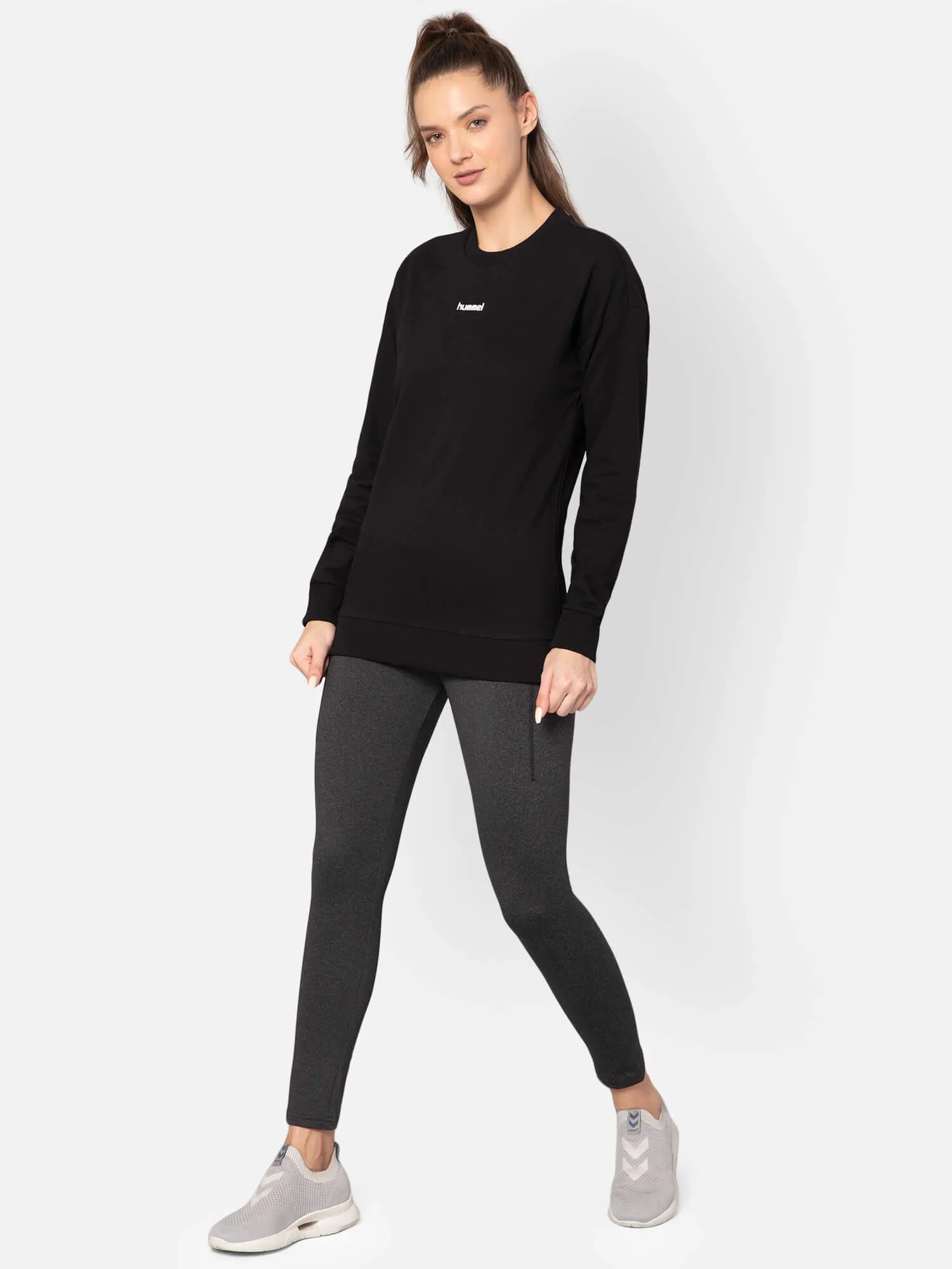 Casoi Women Black Sweatshirt