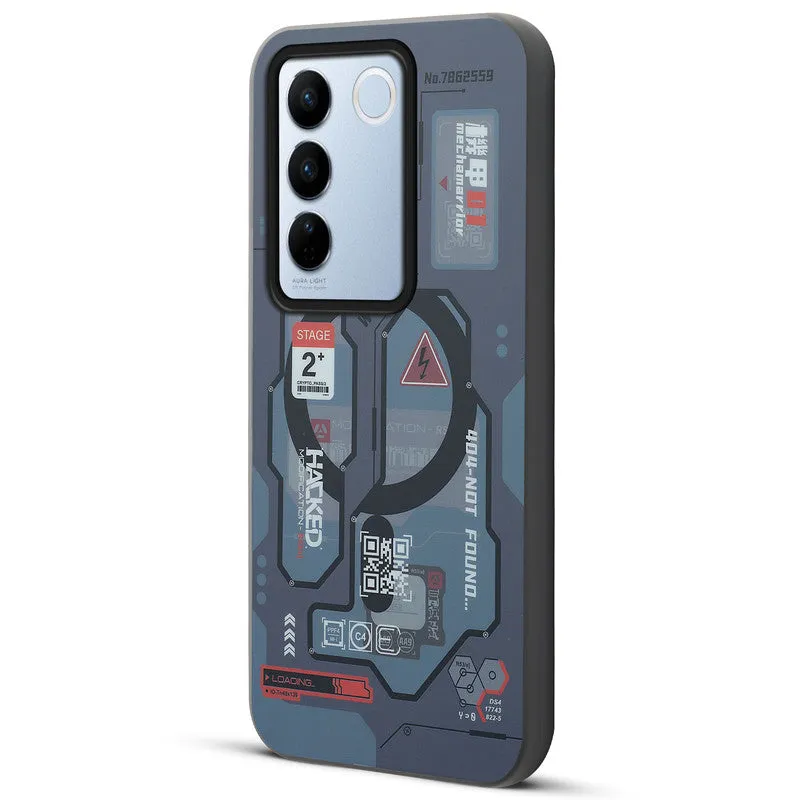 Circuit Printed Hard Back Cover Case For Vivo V27 5G