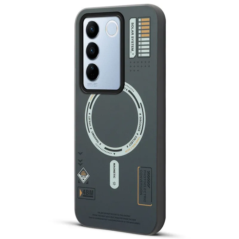 Circuit Printed Hard Back Cover Case For Vivo V27 5G