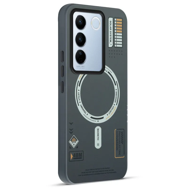 Circuit Printed Hard Back Cover Case For Vivo V27 5G