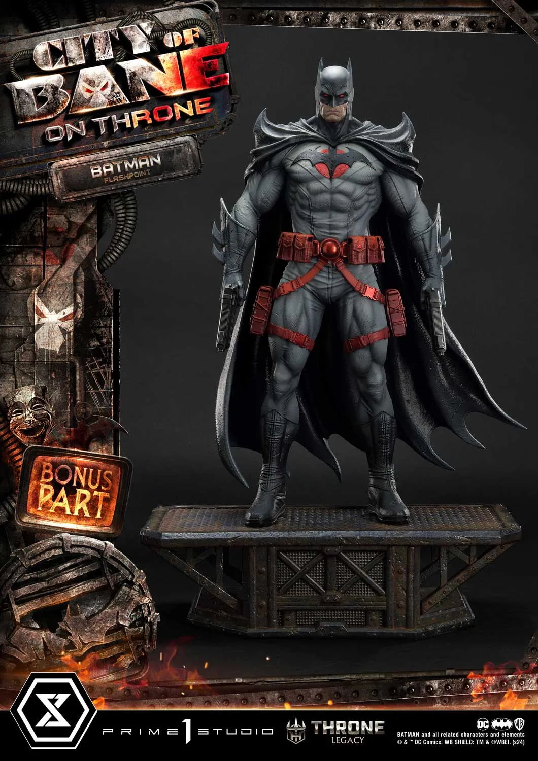 City of Bane - Flashpoint Batman (Regular) 1/4 Scale Statue