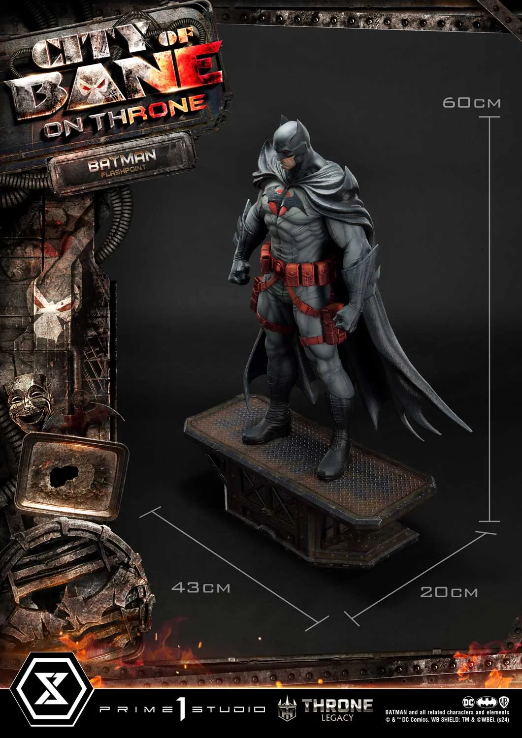 City of Bane - Flashpoint Batman (Regular) 1/4 Scale Statue