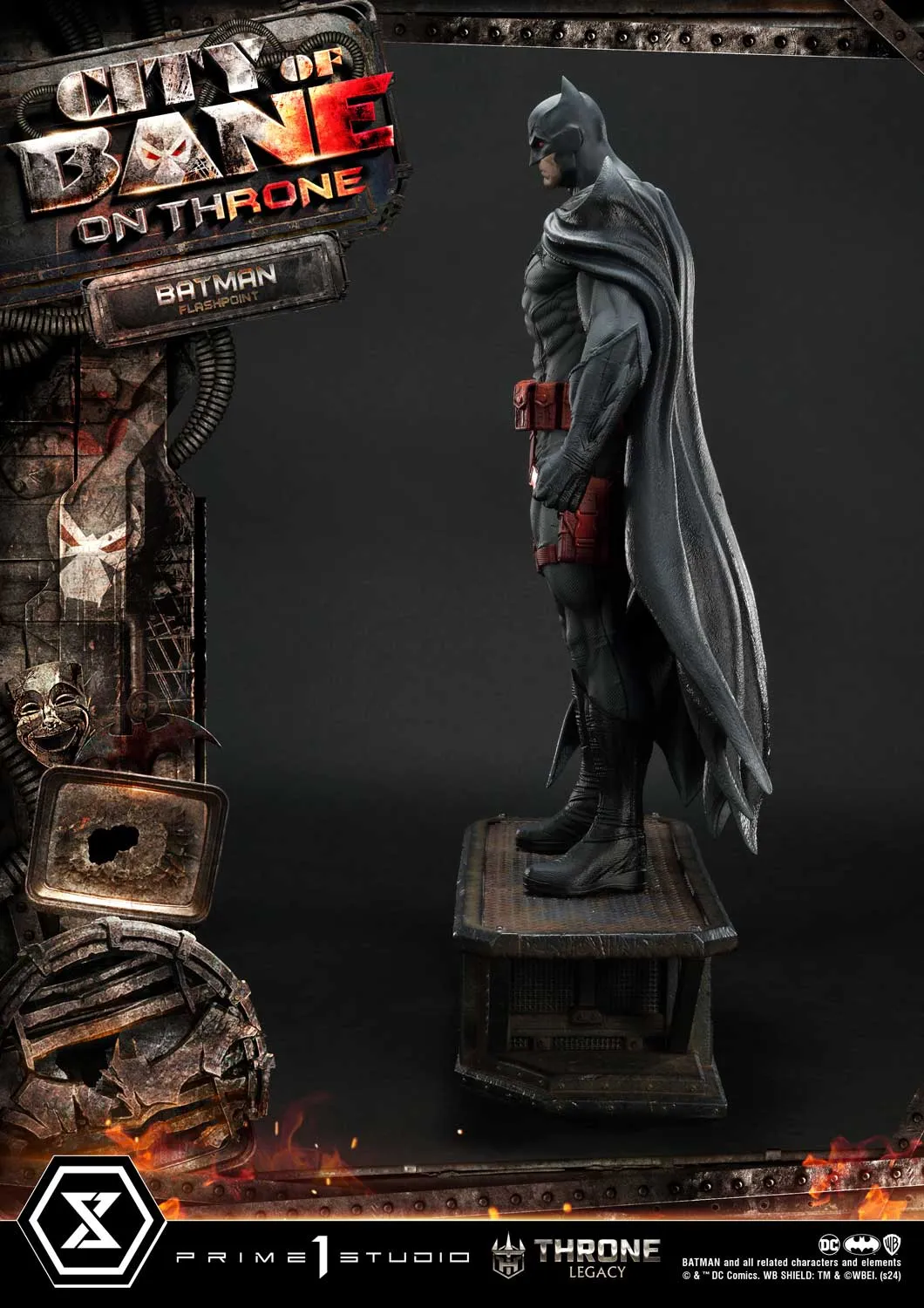 City of Bane - Flashpoint Batman (Regular) 1/4 Scale Statue