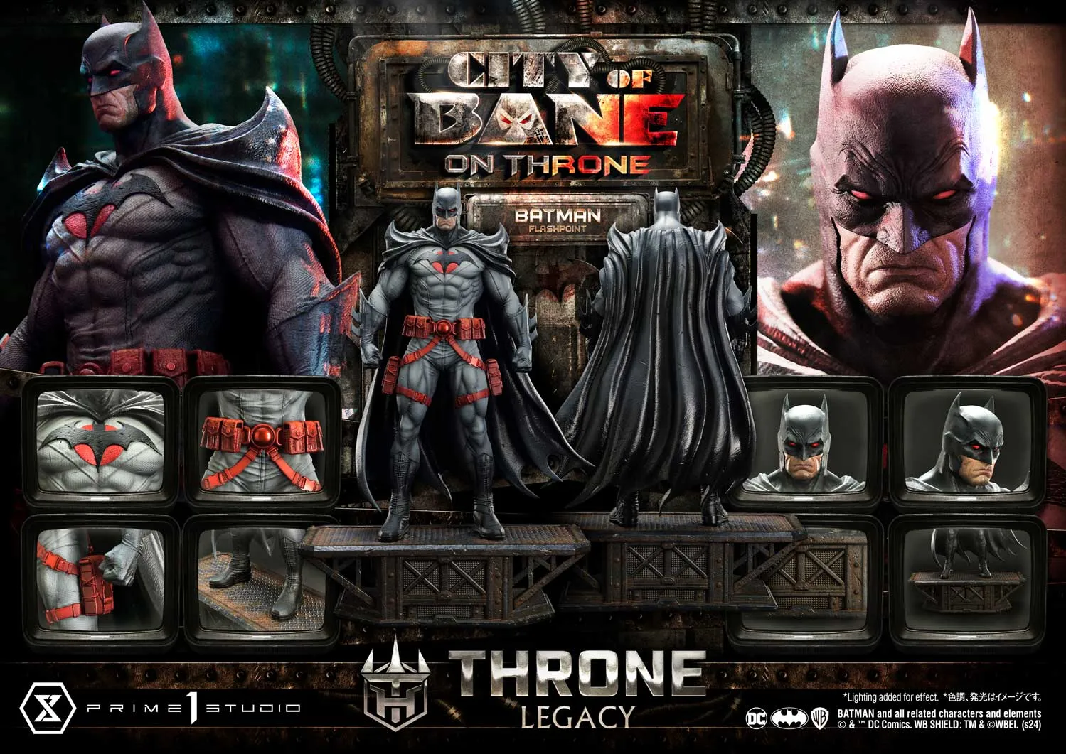 City of Bane - Flashpoint Batman (Regular) 1/4 Scale Statue