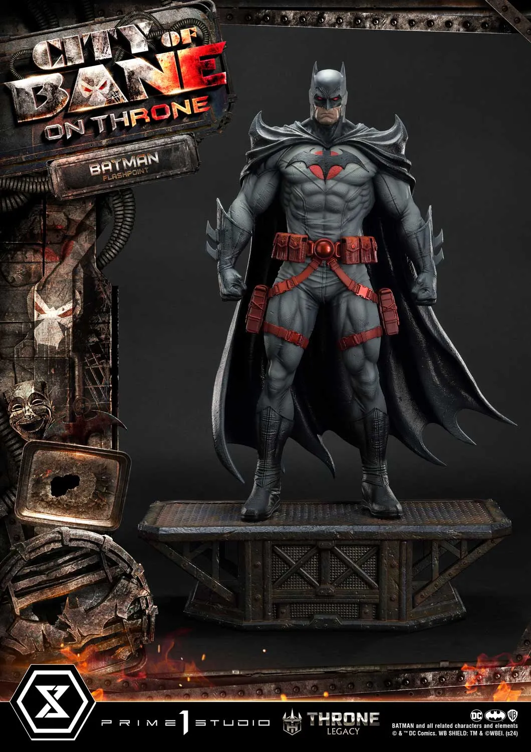 City of Bane - Flashpoint Batman (Regular) 1/4 Scale Statue