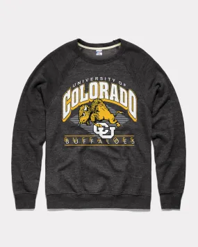 Colorado Buffaloes Arch Diamond Black Crewneck