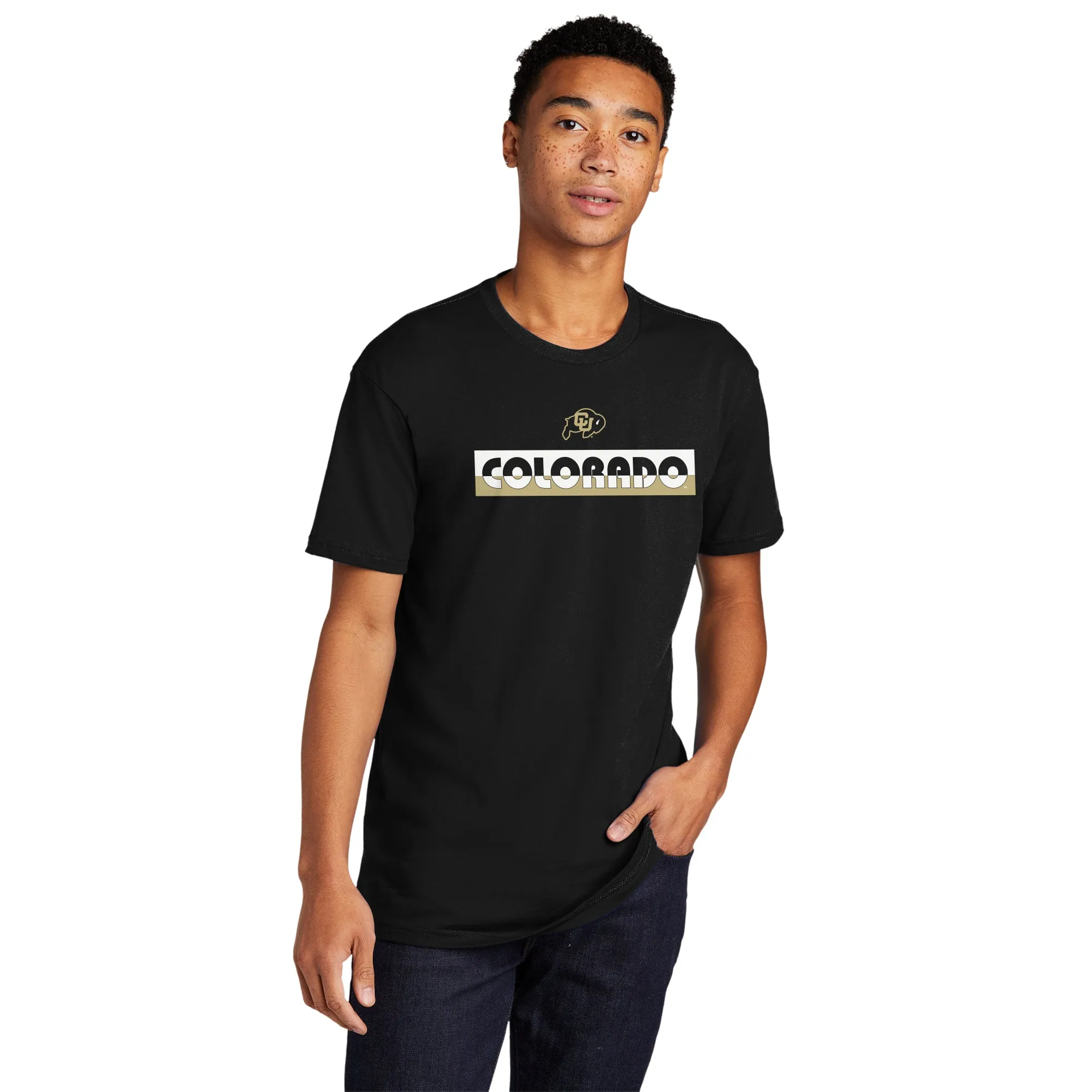 Colorado Split Bar NLA T-Shirt - Black