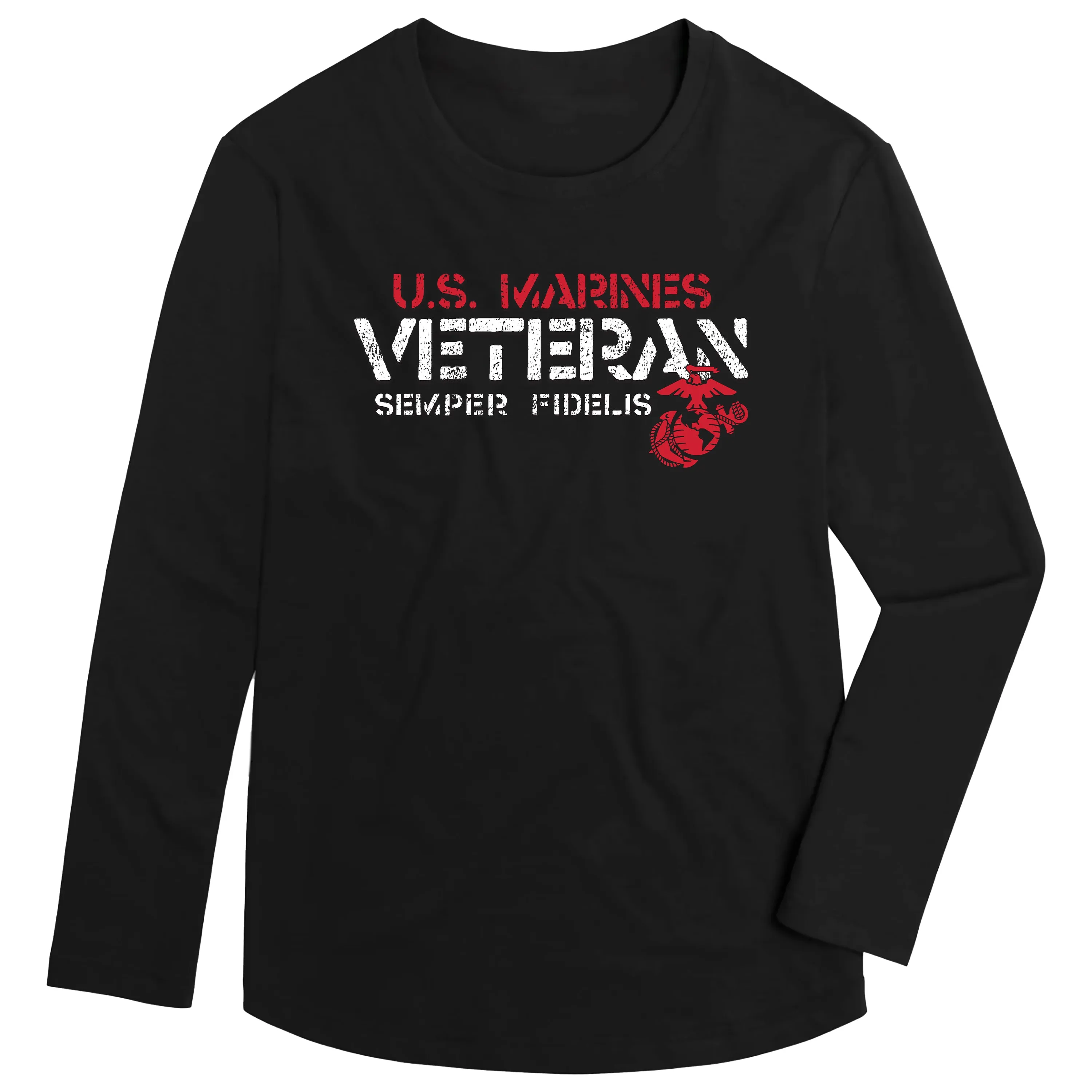 Combat Charged U.S. Marines Veteran Performance Long Sleeve Tee