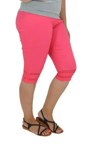 Coral Below Knee Pants