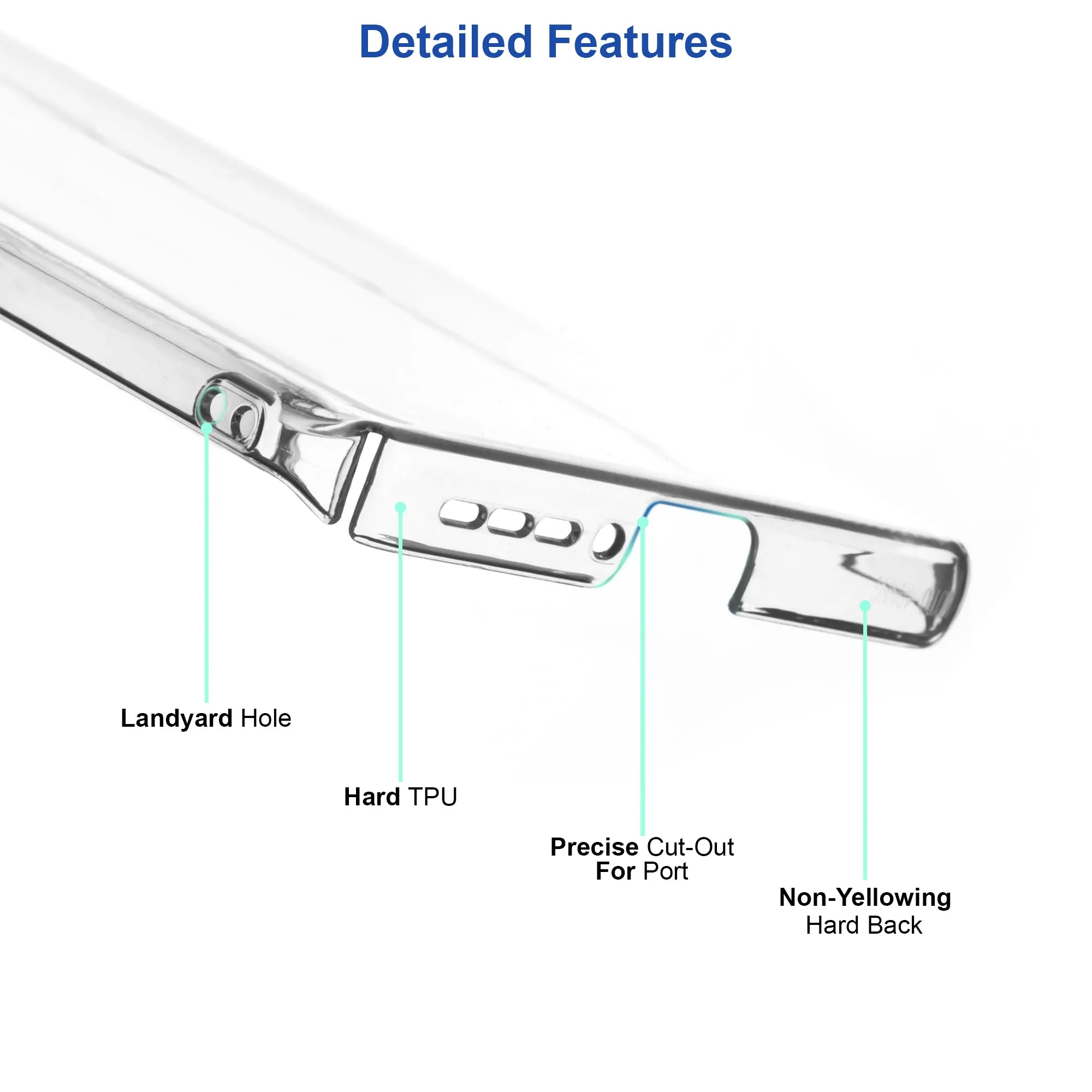 Crystal Clear Hard Back Anti-Yellowing Phone Case For Samsung S24 Ultra