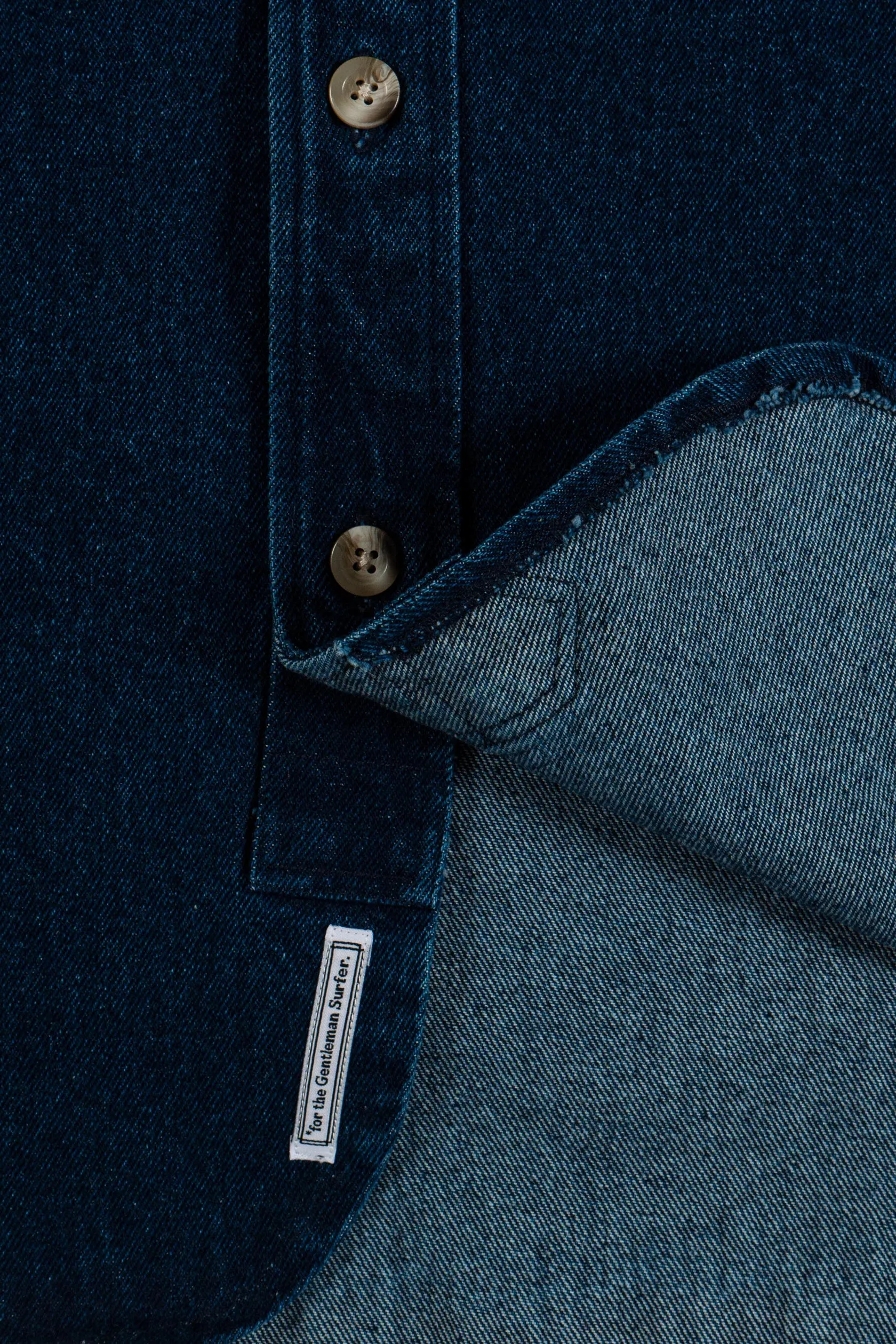 Cuisse de Grenouille Blue Denim Paris Over Shirt