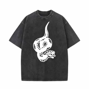 Curved Ferocious Snake T-shirt